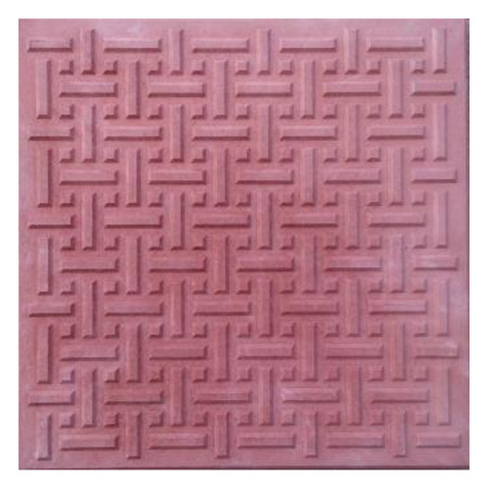 Плитка тротуарная "Циновка" 300х300х30мм красная