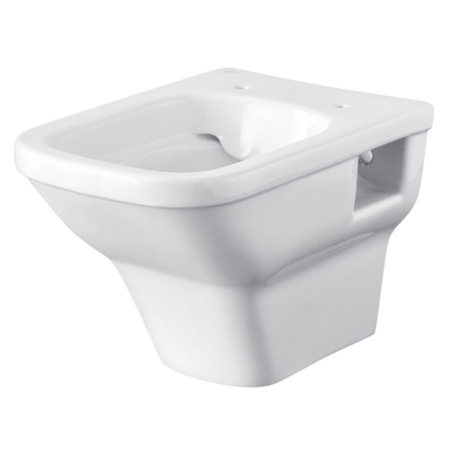 Унитаз подвесной белый ЛАЙН сиденье дюропласт, микролифт 535х345х350  SANTEK