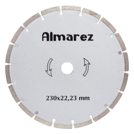 Круг отрезной алмазный 230 х 22 сегм. сухая резка ALMAREZ