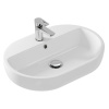 Умывальник мебельный белый CASPIA 60 OVAL 600х150х420  CERSANIT