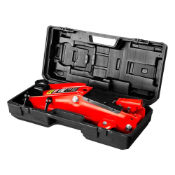 Домкрат гидравлич. подкатной   2,0т  в кейсе STAYER Red Force (подъём 130-350мм)