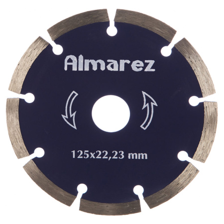 Круг отрезной алмазный 125 х 22 сегм. сухая резка ALMAREZ
