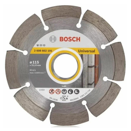 Круг отрезной алмазный 115 х 22 сегм. сухая резка  BOSCH UPE