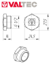 Заглушка    1/2" ш ник  VALTEC