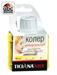 Колер лимонный высококонцентрированный 80мл  TICIANA