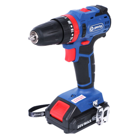 Шуруповерт акк. ДИОЛД ДЭА-20 ЛИ-01У(20В, 2,0 Ач, 60Нм, 1,91кг)