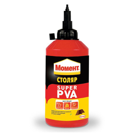 Клей ПВА столяр супер 250гр  МОМЕНТ