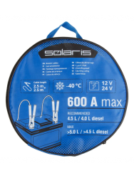 Провода прикуриватели 600А (-40 до + 80 гр.) 2.5м  SOLARIS