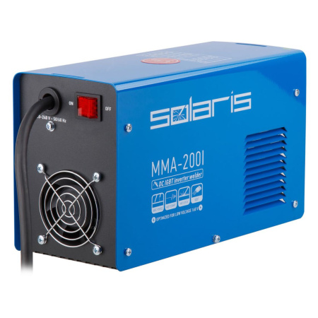 Аппарат сварочный инвертор  SOLARIS MMA-200I (напр.160-240 В,200А, 3,6 кВт, элек.1,6-4,0мм)