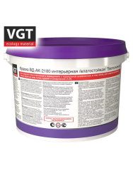 Краска ВД интерьерная влагостойкая 15,0кг  ВГТ (ВД-АК-2180) белоснежная