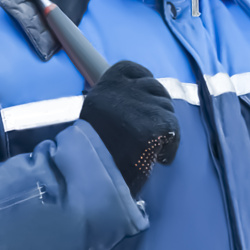 Перчатки "Стойкость к загрязнению утепленные, манжета-крага" хлопок+флис, ПВХ покрытие