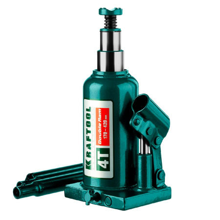 Домкрат гидравлич. бутылочный  4,0т  KRAFTOOL (подъем 170-240мм, двухштоковый)