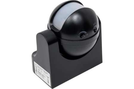 Датчик движения 1200Вт, 180*, 12м черный  NEOX