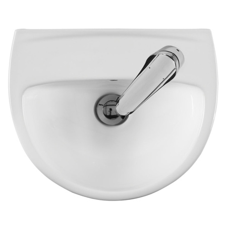 Рукомойник белый АКЦЕНТ 40 с отв.справа  COLOMBO