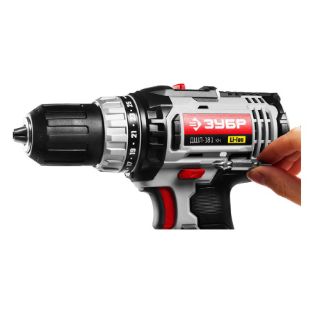 Шуруповерт акк ЗУБР ДШЛ-181-Li (18В,2акк,1,3Ач,35Нм,1,58кг)
