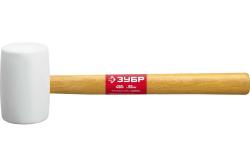 Киянка резиновая 450г деревян. ручка, белая ЗУБР Мастер