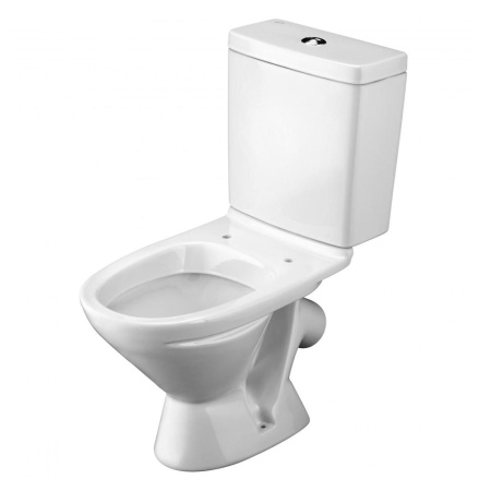 Унитаз белый ЛИГА компакт, сиденье дюропласт 640х340х760  SANTEK