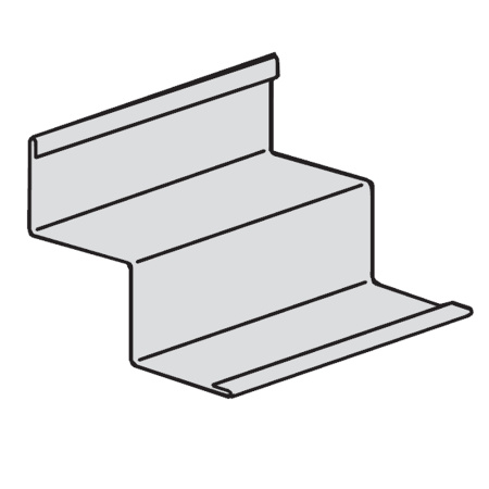 Уголок пристенный теневой белый  15 х 8 х 12 х 15мм