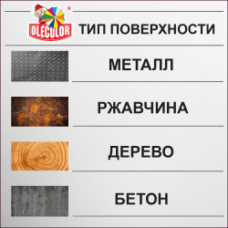Грунт-эмаль по ржавчине графит   0,9кг  RAL 7024  OLECOLOR
