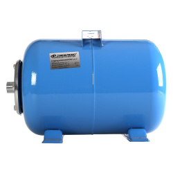 Бак расширительный для ГВС и ХВС горизонтальный   24л синий  ДЖИЛЕКС