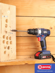 Шуруповерт акк. ДИОЛД ДЭА-21 ЛИ-02М (2акк.2,0 Ач, крут. момент 54Нм)
