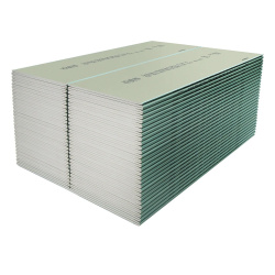 Гипсокартон влагостойкий 12,5х  600х1500мм  KNAUF