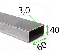 Труба проф   60х  40х  3,0мм  ГОСТ 8645-68