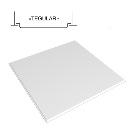 Панель потолочная АЛБЕС АР 600 А6/45 Т-24 хром /уп.36шт