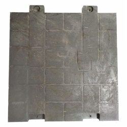 Плитка дорожная полимерно-песчаная  с 2-мя проушинами 700х700х70мм 