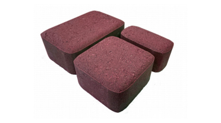 Брусчатка "Старый город" 60мм красный (3 элемента)