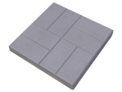 Плитка тротуарная "8 кирпичей" 300х300х30мм серая