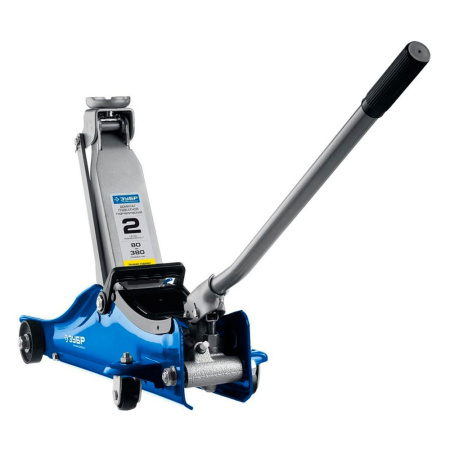 Домкрат гидравлич. подкатной   2,0т  ЗУБР (подъём  80–380мм)