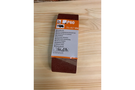 Лента шлифовальная бесконечная  75х457мм P060 (3шт)  GEPARD