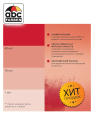 Колер гранатовый высококонцентрированный 80мл  TICIANA