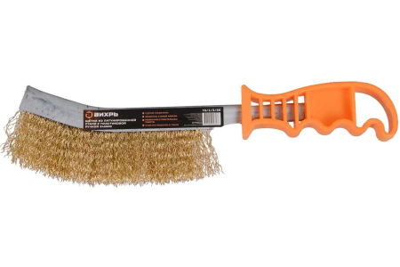 Щетка стальная с пластмас. ручкой 240мм  ВИХРЬ