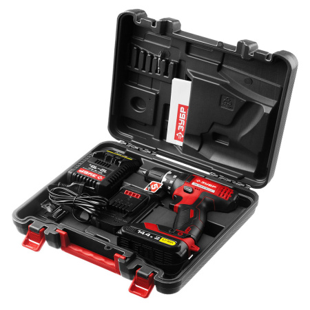 Шуруповерт акк ЗУБР ДШЛ-14.4-Li (14,4В,2акк,1,5Нм,45Нм,1,1кг)