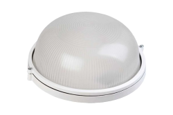 Светильник НБП   60Вт круг белый б/решетки  GENERAL  (НПП 1301)