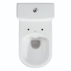 Унитаз белый CITY компакт, сиденье дюропласт, микролифт 670х375х770  CERSANIT