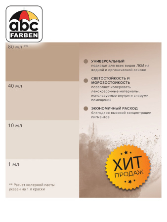 Колер халва высококонцентрированный 80мл  TICIANA