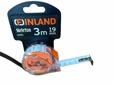 Рулетка   3,0м х 19мм  FINLAND Skeleton