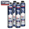 Пена монтажная профи  870мл  TYTAN Professional 70,   4шт