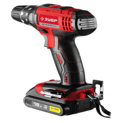 Шуруповерт акк ЗУБР ДА-18-2-Li (18В,2акк,1,5Ач,50Нм,1,15кг)