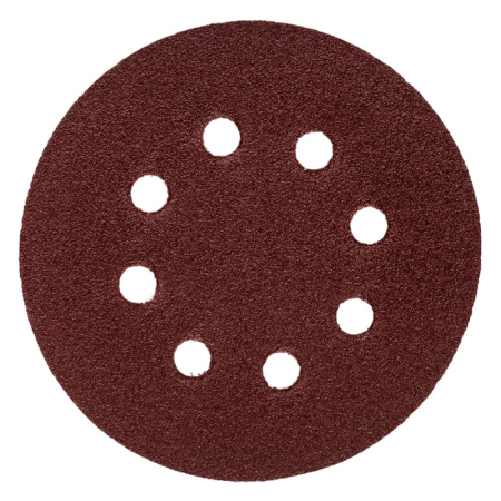 Круг абразивный под липучку 125мм, №   80  REDVERG (упак.5шт.)