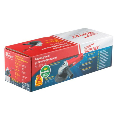 Углошлиф. маш. WORTEX AG 1211-1 E (1100Вт,125мм,0-11000об/мин, 2,3кг)
