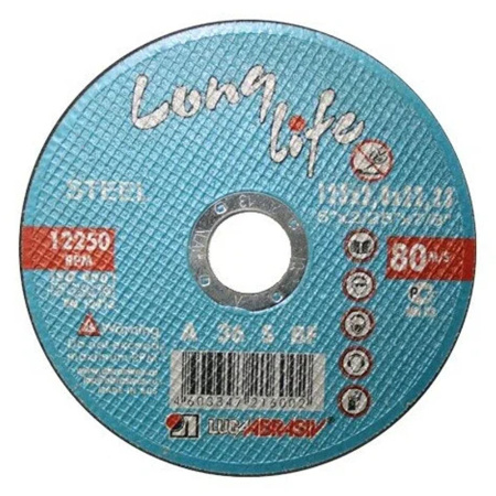 Круг отрезной 125 х 2,0 х 22 по металлу  LUGA Long Life