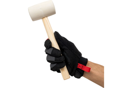 Киянка резиновая 340г деревян. ручка, белая ЗУБР Мастер