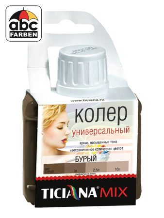 Колер бурый высококонцентрированный 80мл  TICIANA