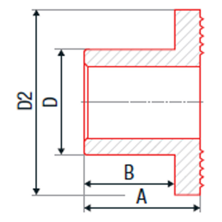 Бурт фальцевый   40 PPR серый  FV-PLAST