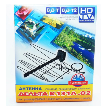 Антенна телевизионная комнатная ДМВ "ДЕЛЬТА" К131А.02  