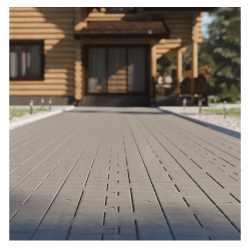 Плитка дорожная полимерно-песчаная  с 2-мя проушинами 700х700х70мм 